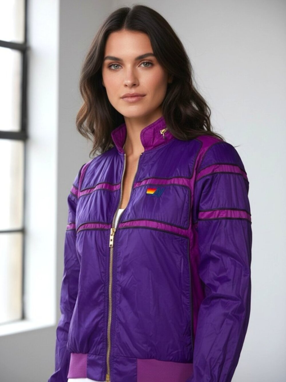 Aviator Nation Purple Bomber Jacket XS